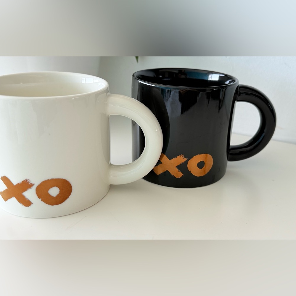 Starbucks Black and White XO Mugs